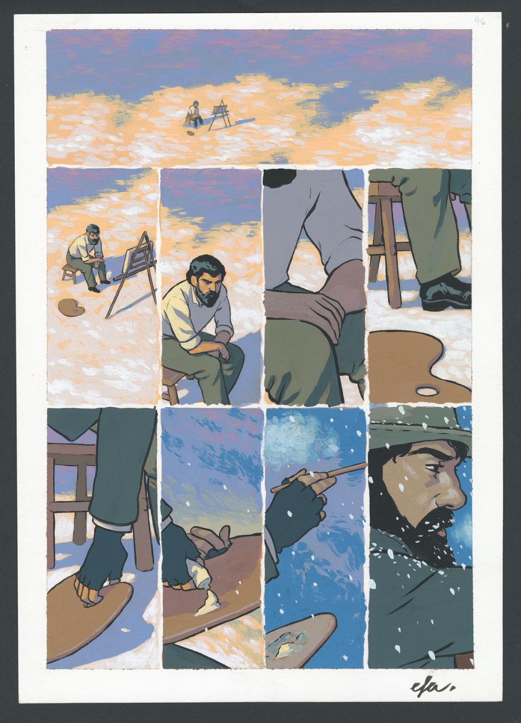 Planche originale n°46 - Efa - Gouache sur papier - 4215