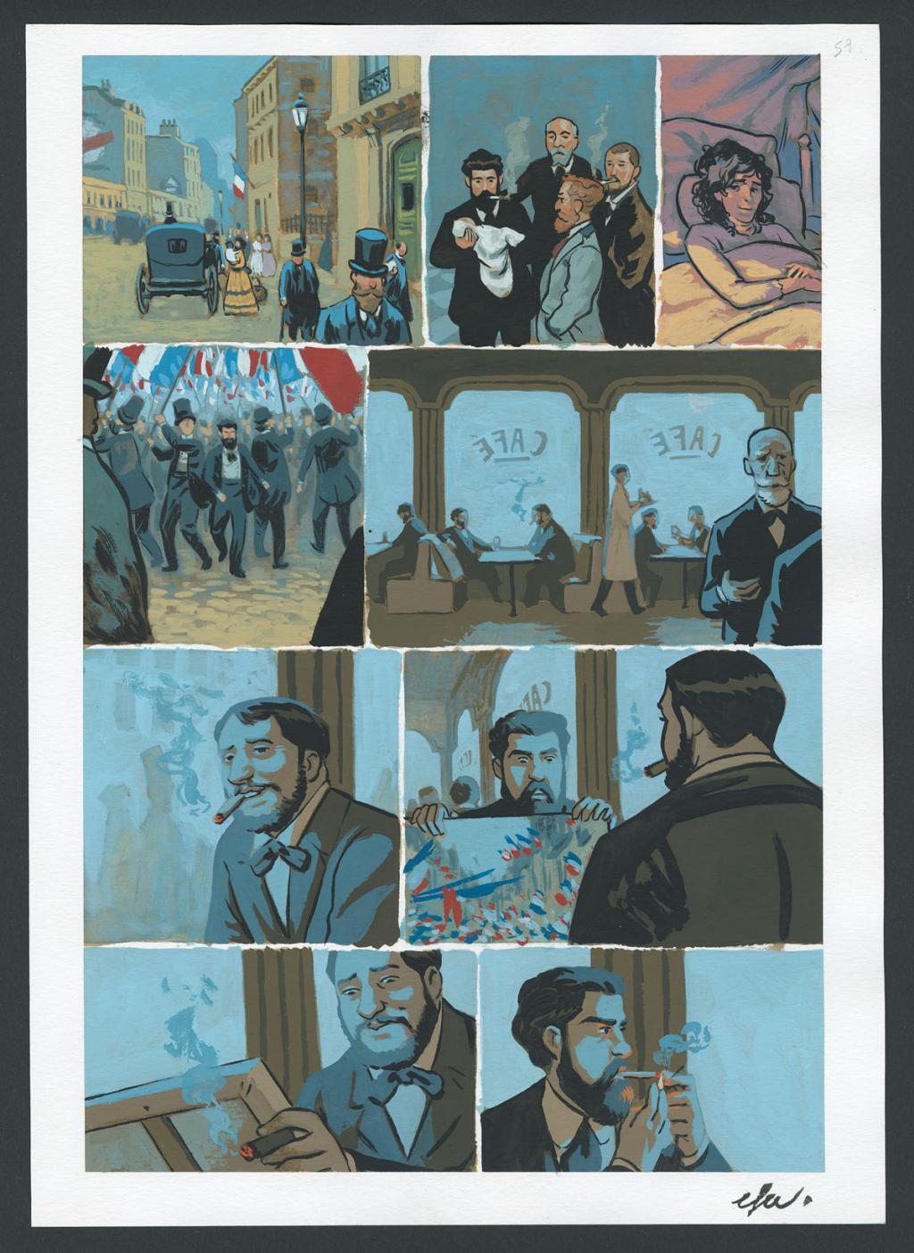 Planche originale n°57 - Efa - Gouache sur papier - 4209