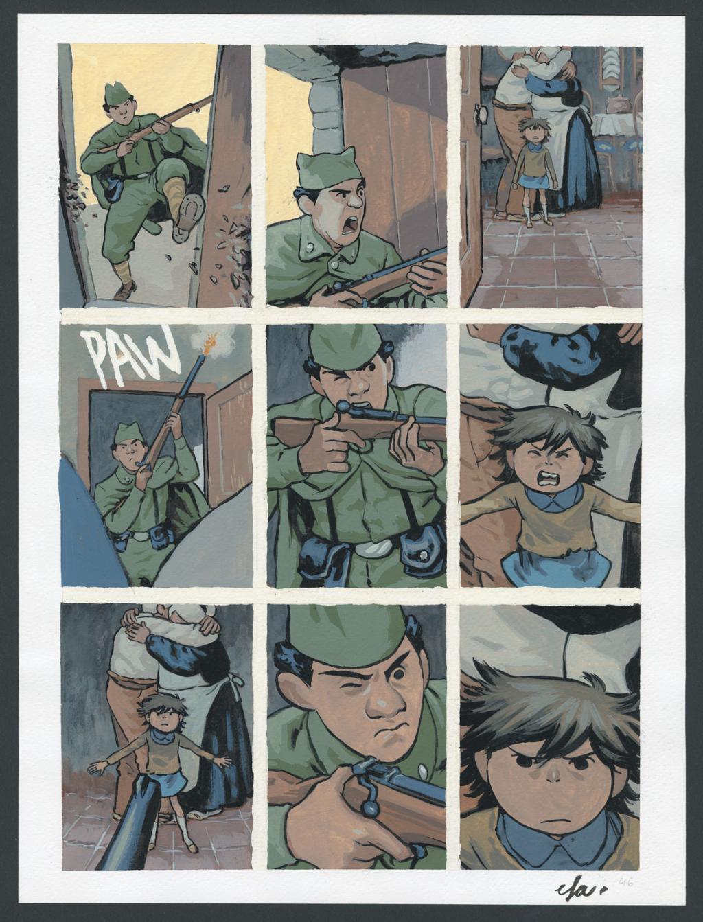 Planche originale n°46 - Efa - Gouache sur papier - 4201