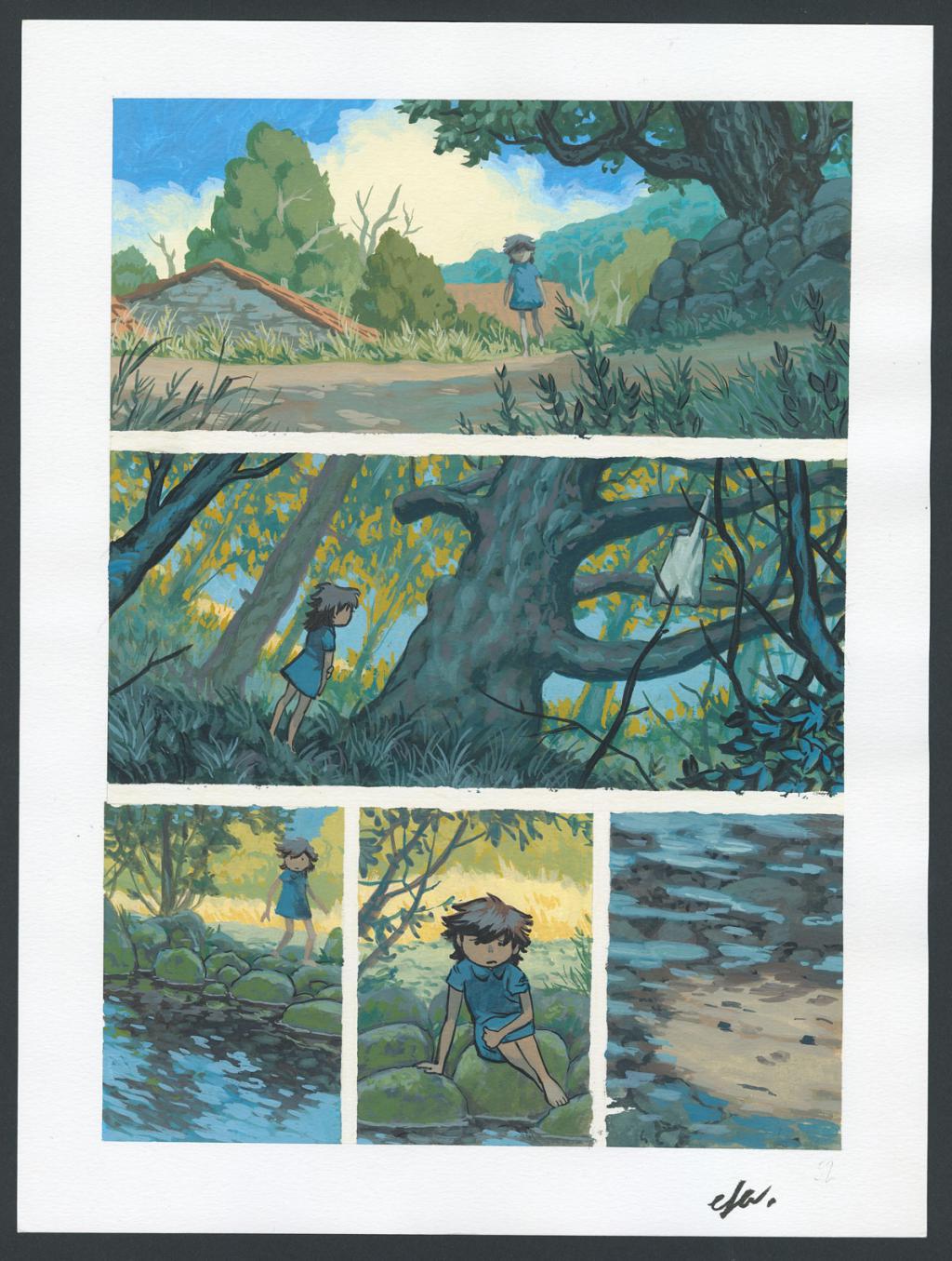 Planche originale n°52 - Efa - Gouache sur papier - 4200