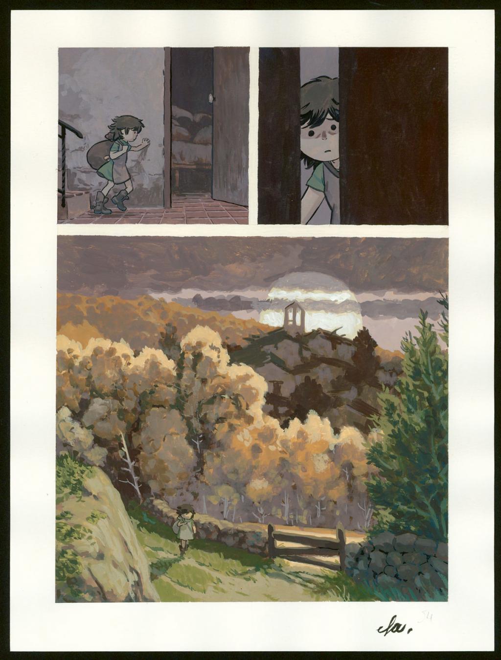 Planche originale n°54 - Efa - Gouache sur papier - 4198