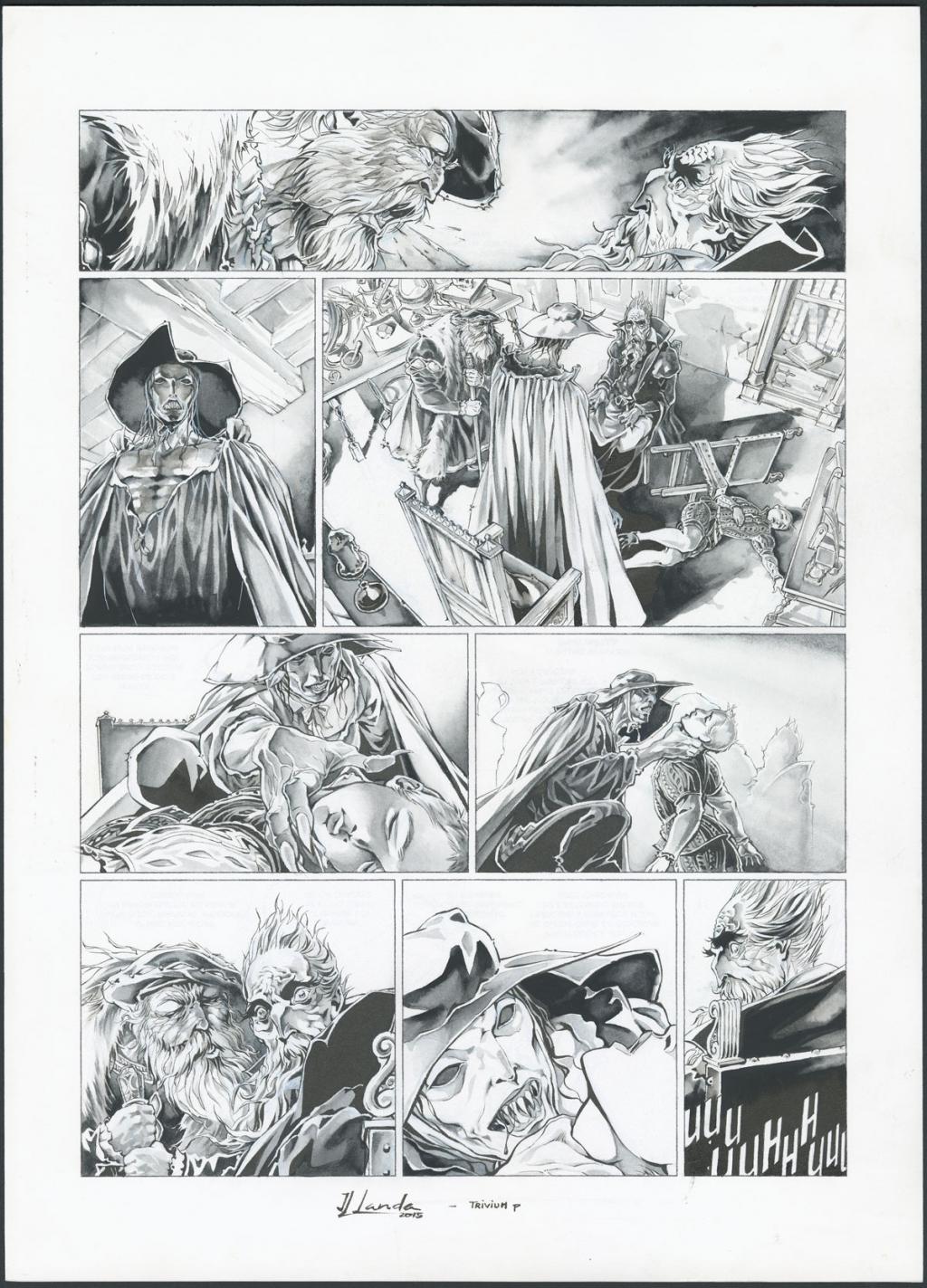 Planche originale 27 - Juan Luis Landa - Encre de Chine et lavis sur papier - 5581