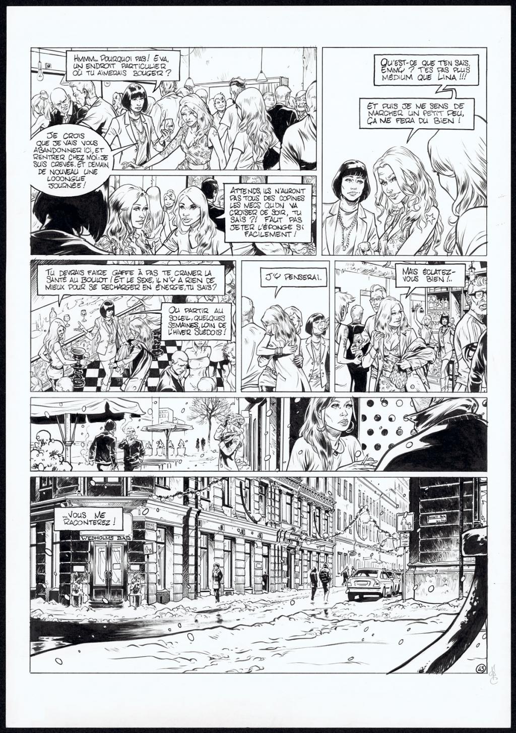 planche originale - Jean Charles Poupard - Encre de Chine et gouache blanche - 4725