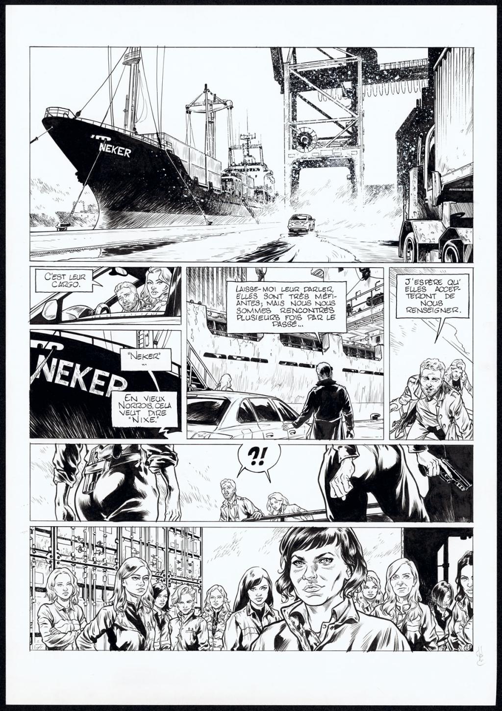 planche originale - Jean Charles Poupard - Encre de Chine et gouache blanche - 4720