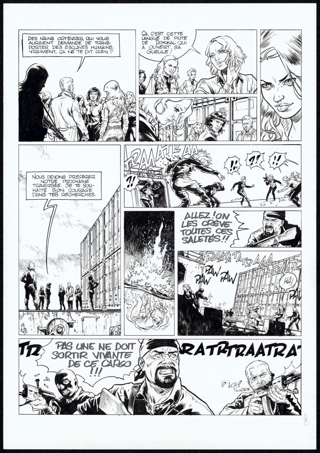 planche originale - Jean Charles Poupard - Encre de Chine et gouache blanche - 4719