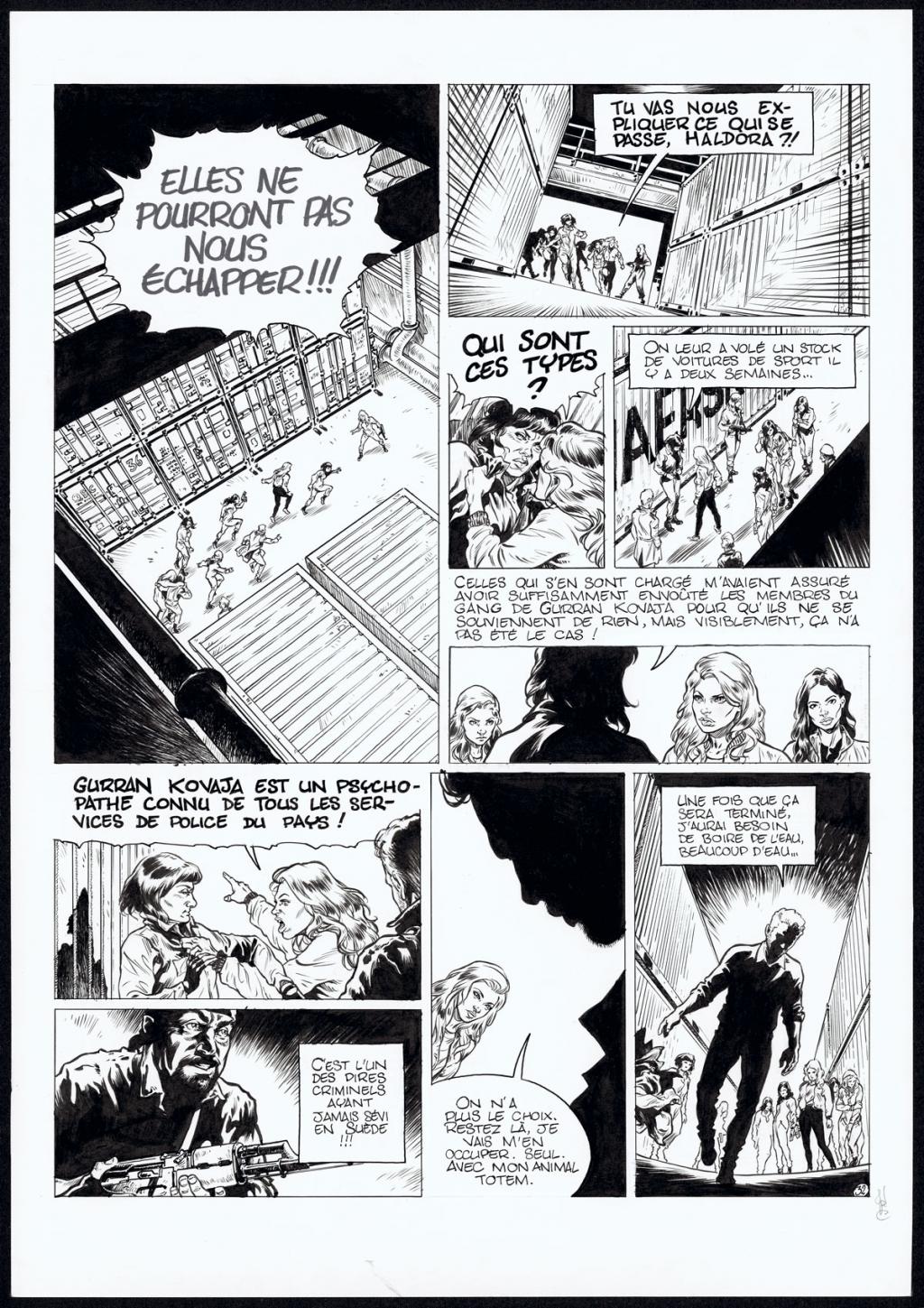 planche originale - Jean Charles Poupard - Encre de Chine et gouache blanche - 4717