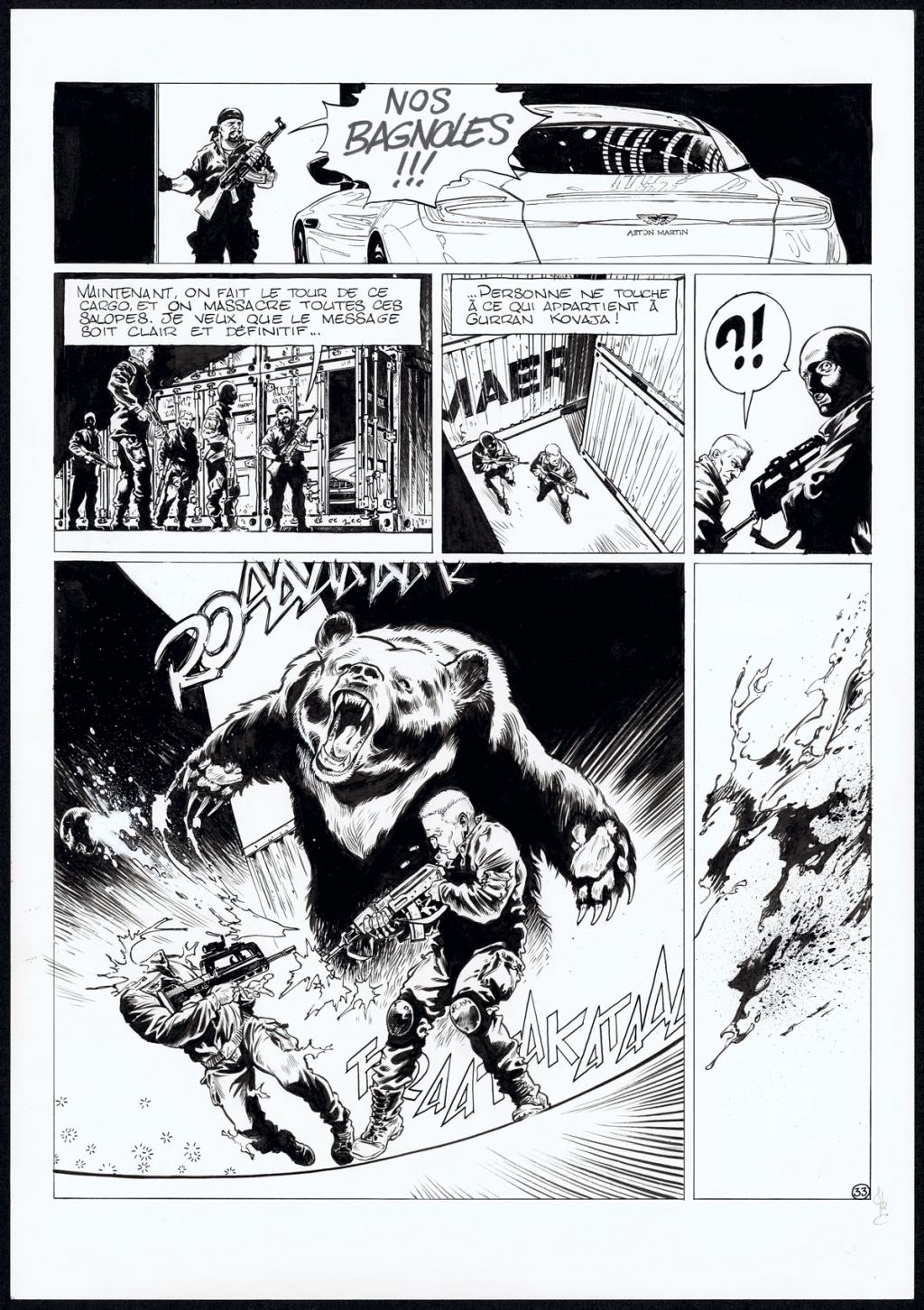 planche originale - Jean Charles Poupard - Encre de Chine et gouache blanche - 4716