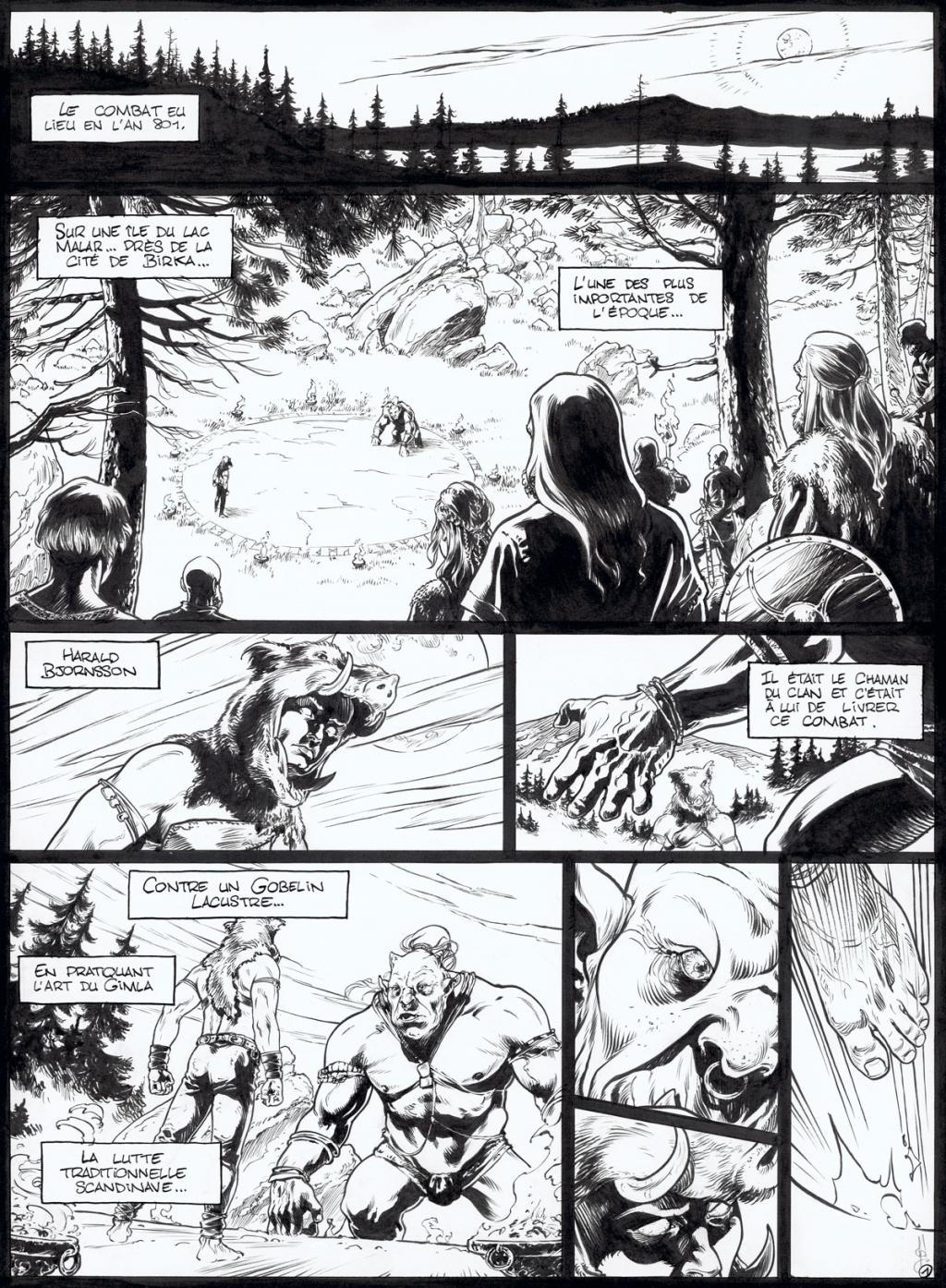 planche originale - Jean Charles Poupard - Encre de Chine et gouache blanche - 4712