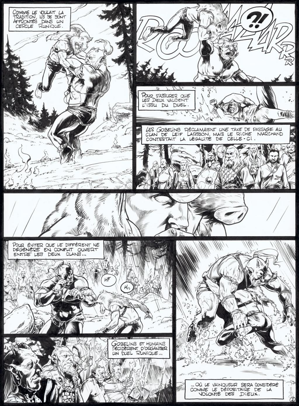 planche originale - Jean Charles Poupard - Encre de Chine et gouache blanche - 4710