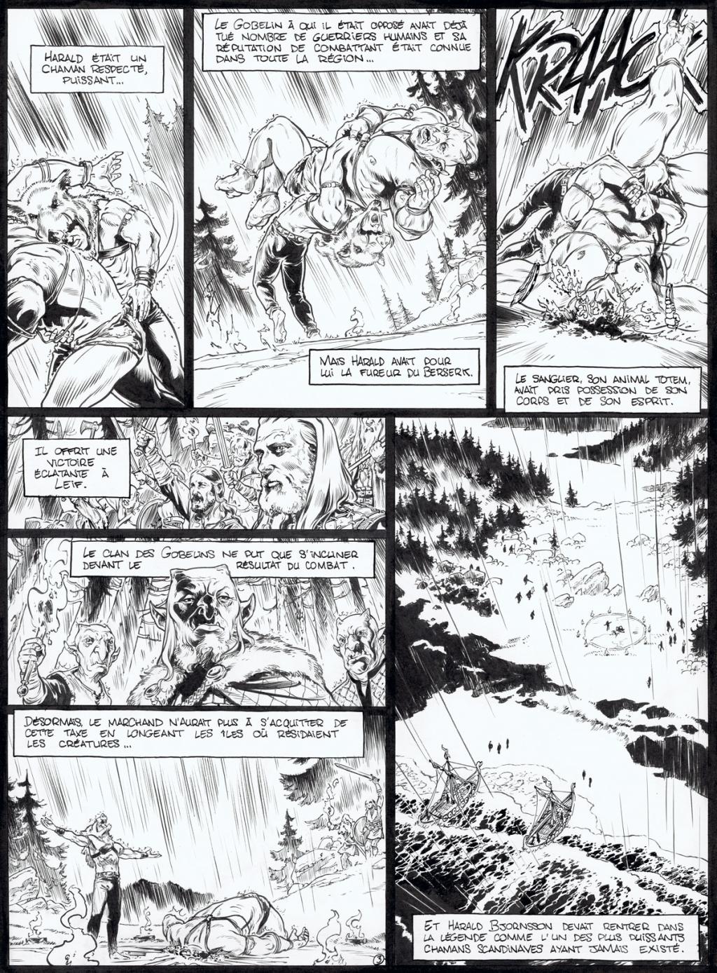 planche originale - Jean Charles Poupard - Encre de Chine et gouache blanche - 4711