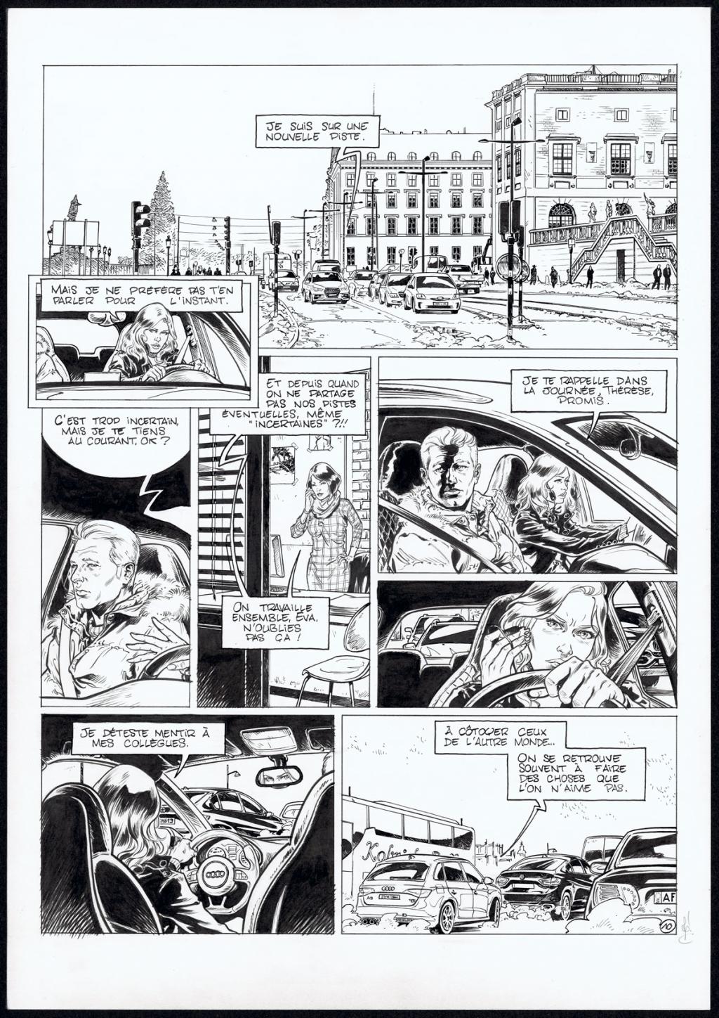 planche originale - Jean Charles Poupard - Encre de Chine et gouache blanche - 4709