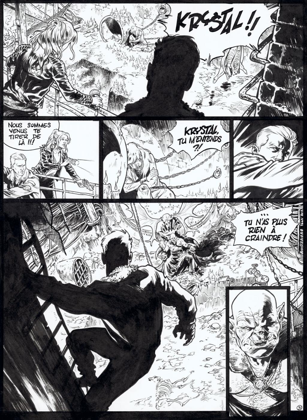 planche originale - Jean Charles Poupard - Encre de Chine et gouache blanche - 5549