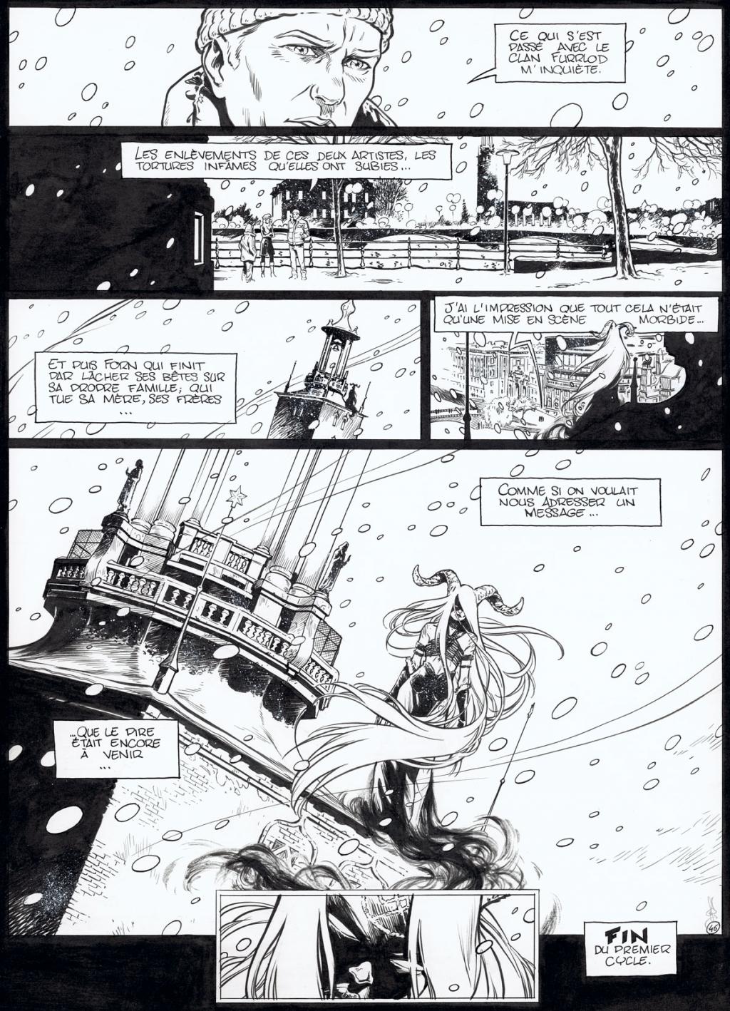 planche originale - Jean Charles Poupard - Encre de Chine et gouache blanche - 5548