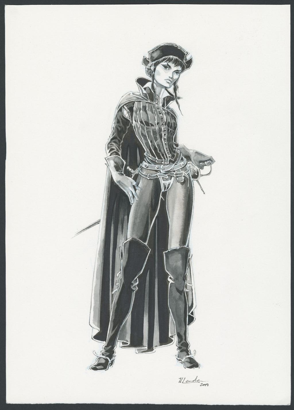 Illustration originale du tirage de tête Khani Editions - Juan Luis Landa - Encre de Chine et lavis sur papier - 5576