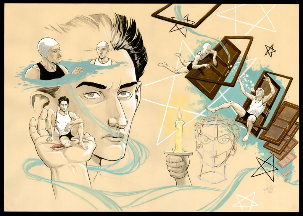 Double planche originale 65 et 66 - Erbetta Luca - Gouache et encre de Chine - 4088