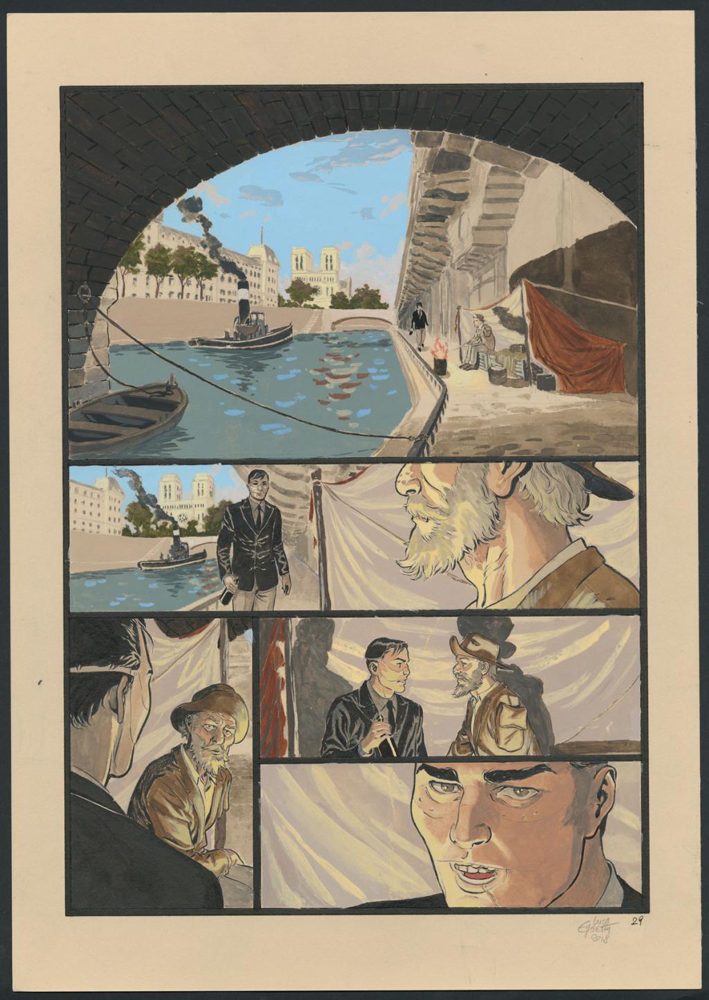 Planche originale 29 - Erbetta Luca - Gouache et encre de Chine - 4084