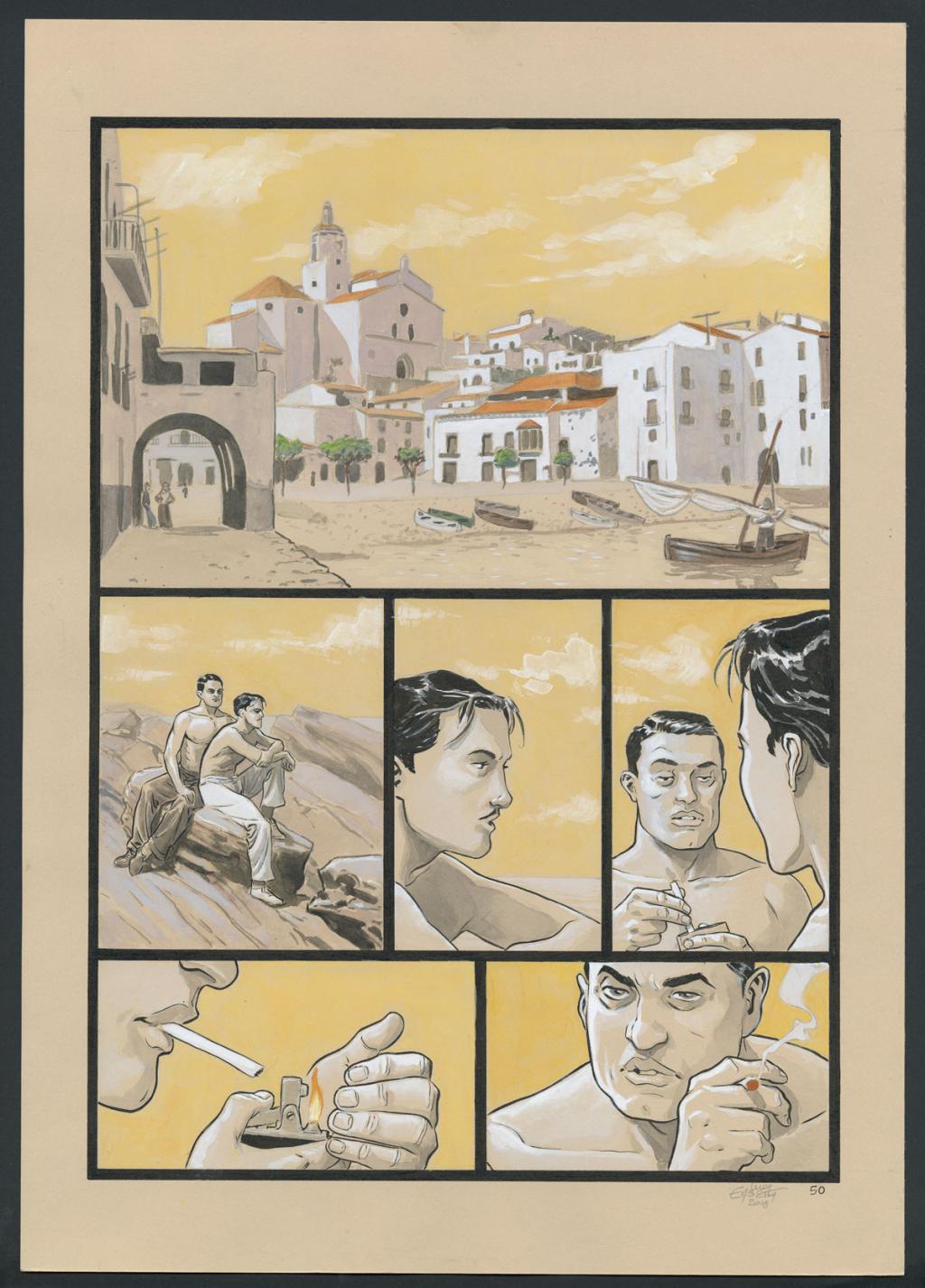 Planche originale 50 - Erbetta Luca - Gouache et encre de Chine - 4083