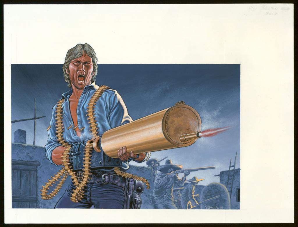 Couverture originale de la réédition - Yves Swolfs - Acrylique sur papier - 4135