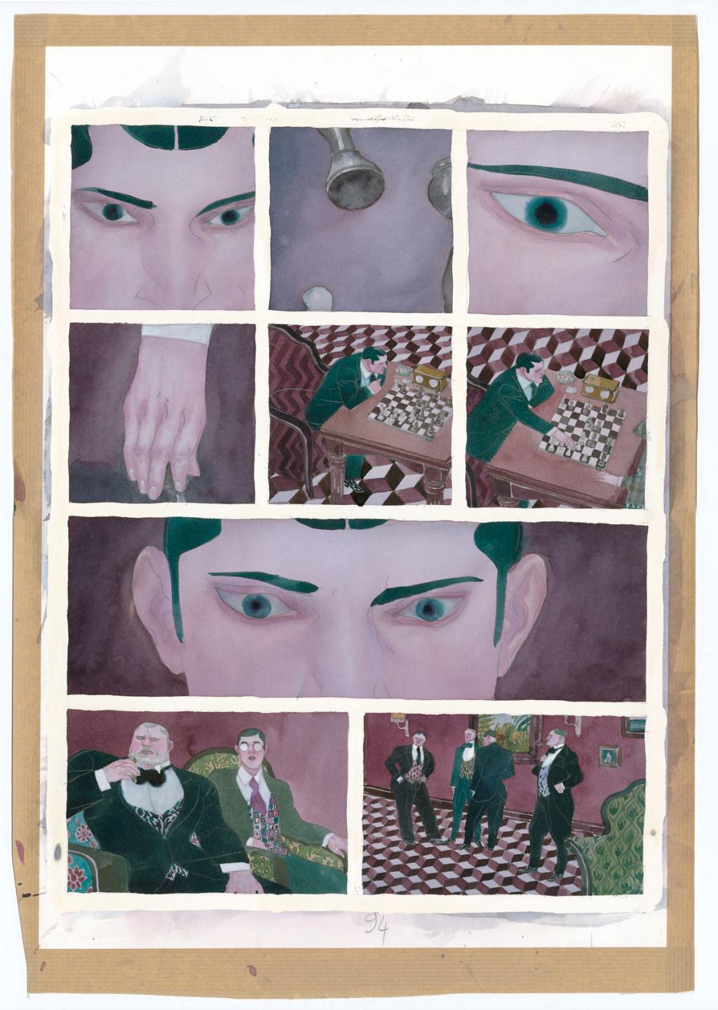 Planche originale n°94 - David Sala - Aquarelle et mine de plomb sur papier - 4081