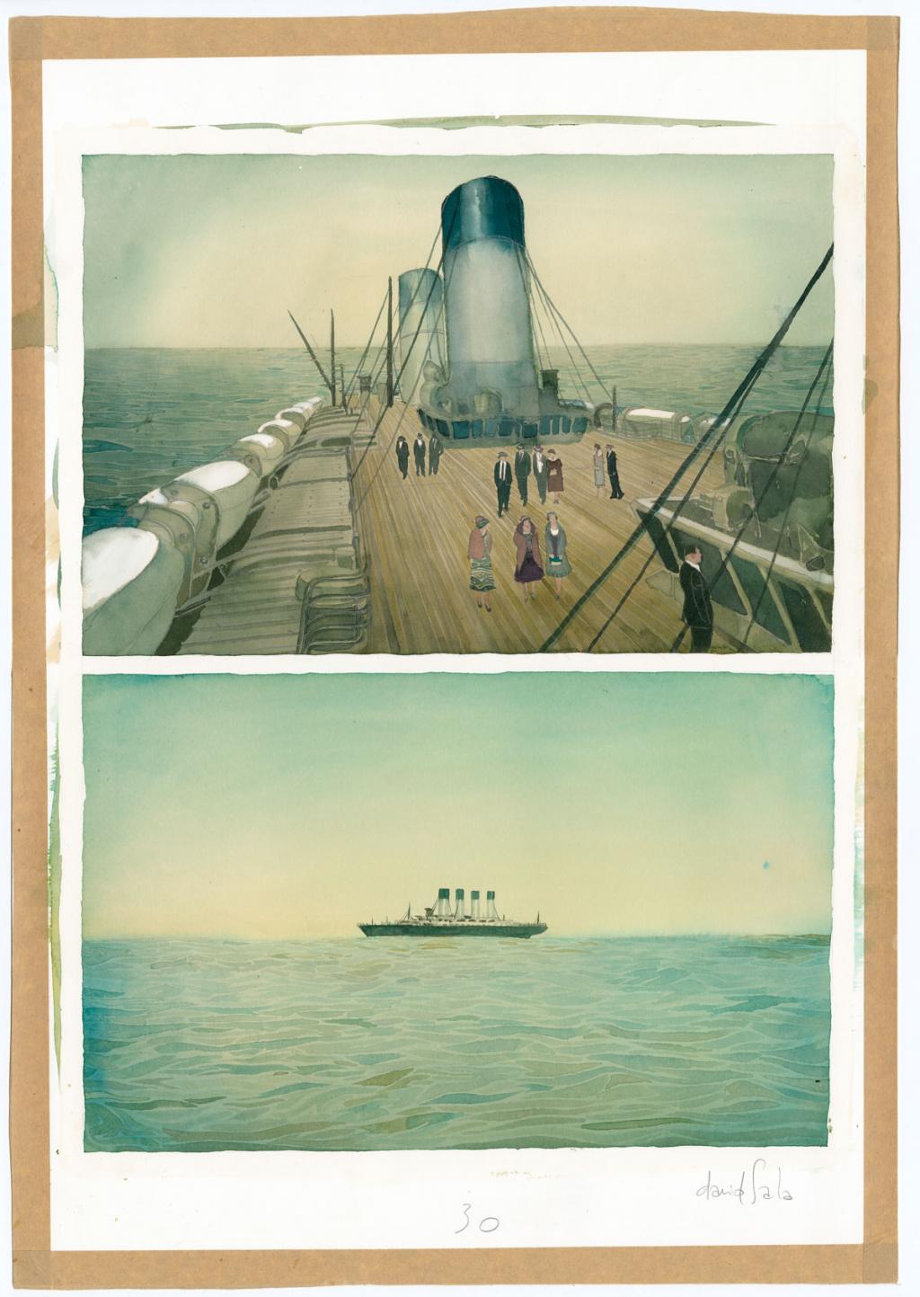 Planche originale n°30 - David Sala - Aquarelle et mine de plomb sur papier - 4144