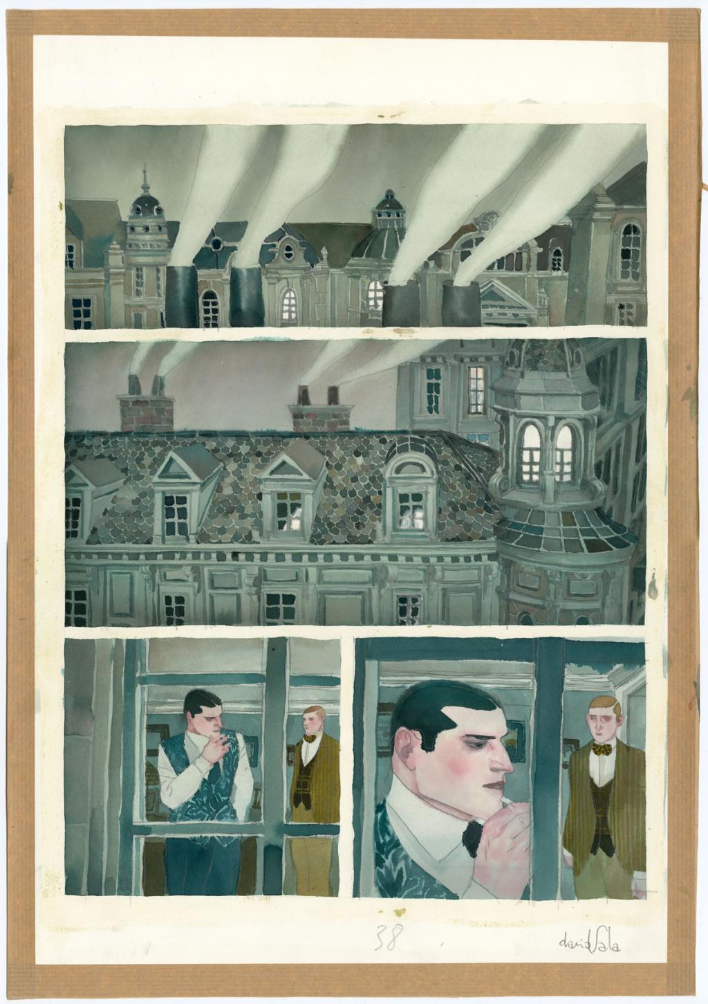 Planche originale n°38 - David Sala - Aquarelle et mine de plomb sur papier - 4045