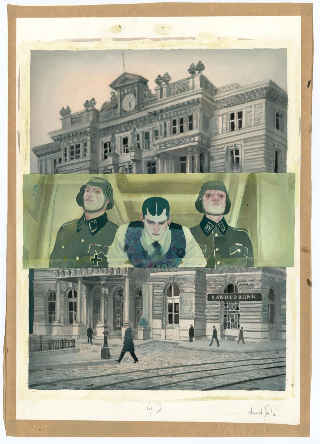 Planche originale n°43 - David Sala - Aquarelle et mine de plomb sur papier - 4145