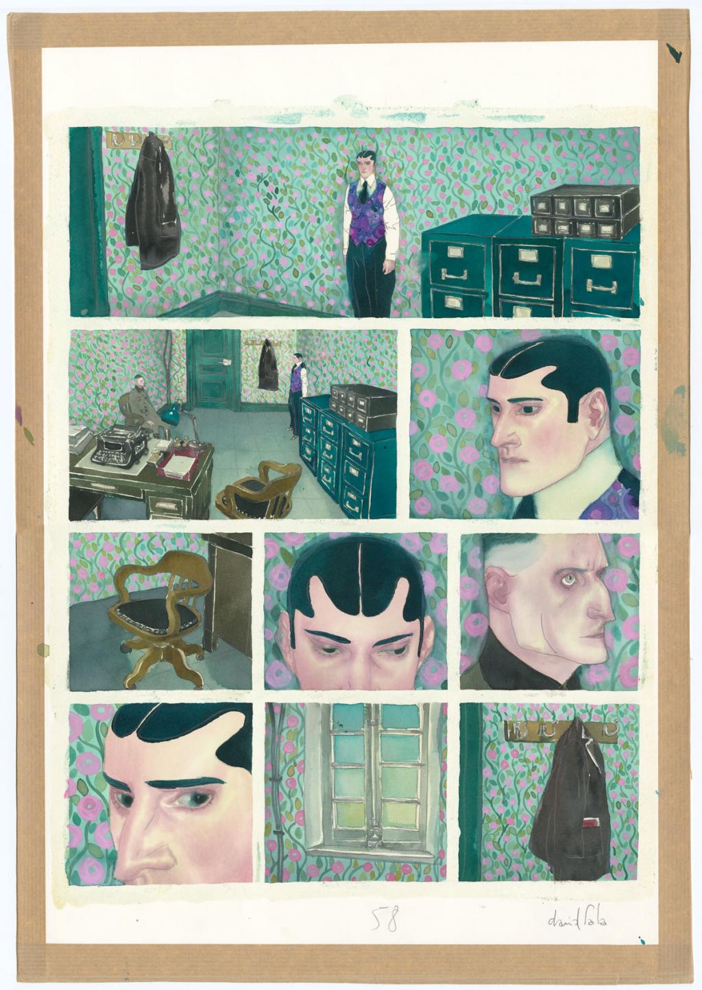 Planche originale n°58 - David Sala - Aquarelle et mine de plomb sur papier - 4047