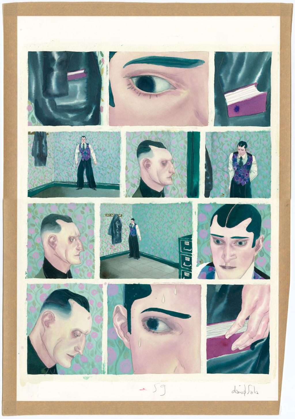 Planche originale n°59 - David Sala - Aquarelle et mine de plomb sur papier - 4048