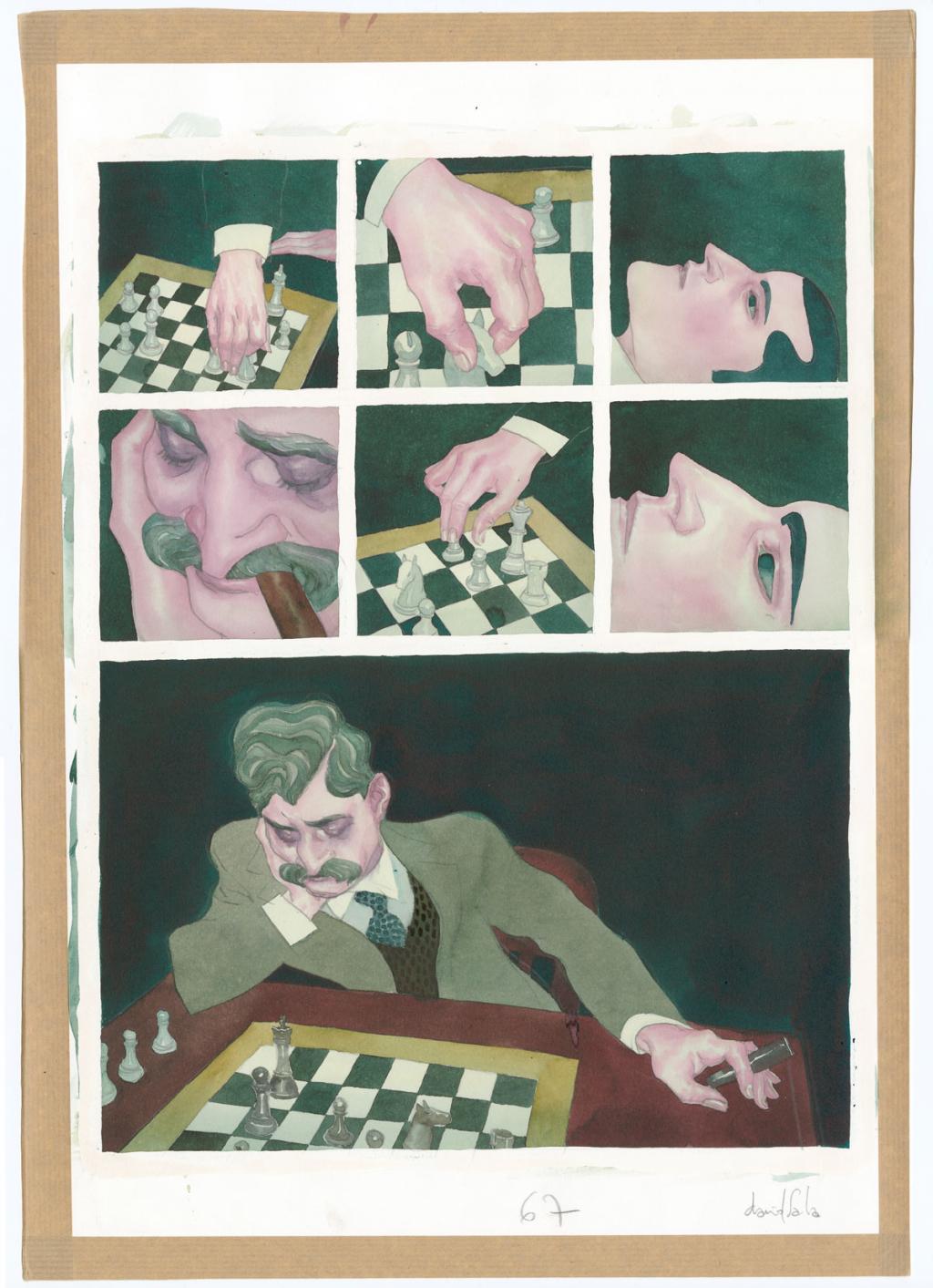 Planche originale n°67 - David Sala - Aquarelle et mine de plomb sur papier - 5572