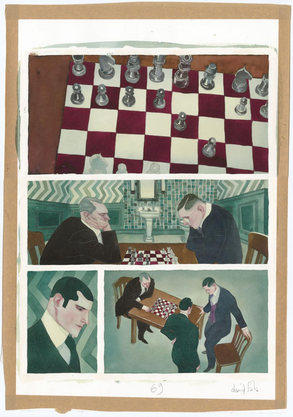 Planche originale n°69 - David Sala - Aquarelle et mine de plomb sur papier - 4051