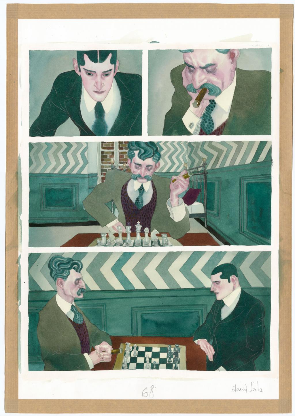 Planche originale n°68 - David Sala - Aquarelle et mine de plomb sur papier - 5573