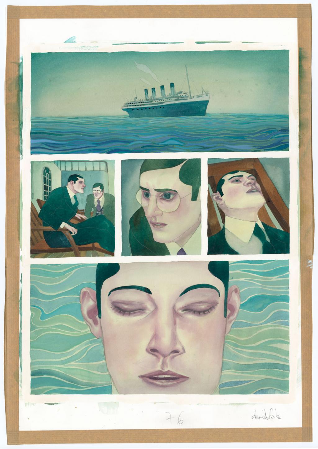 Planche originale n°76 - David Sala - Aquarelle et mine de plomb sur papier - 5574