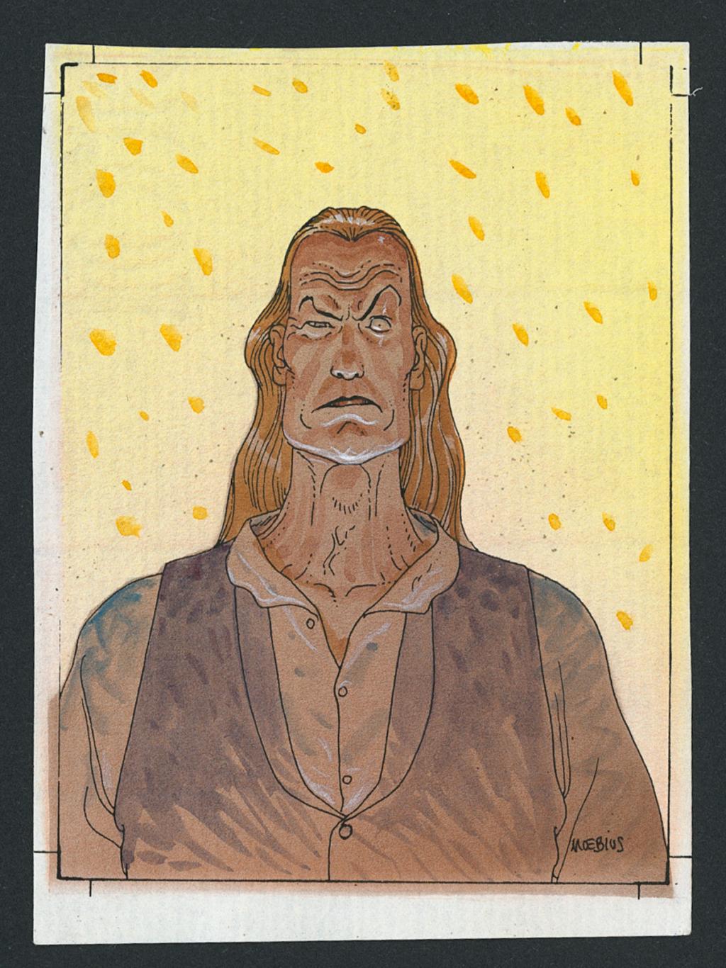 Mise en couleur originale pour une carte à collectionner éditée par Artwork, Comic Images - Moebius - Aquarelle sur papier - 4147