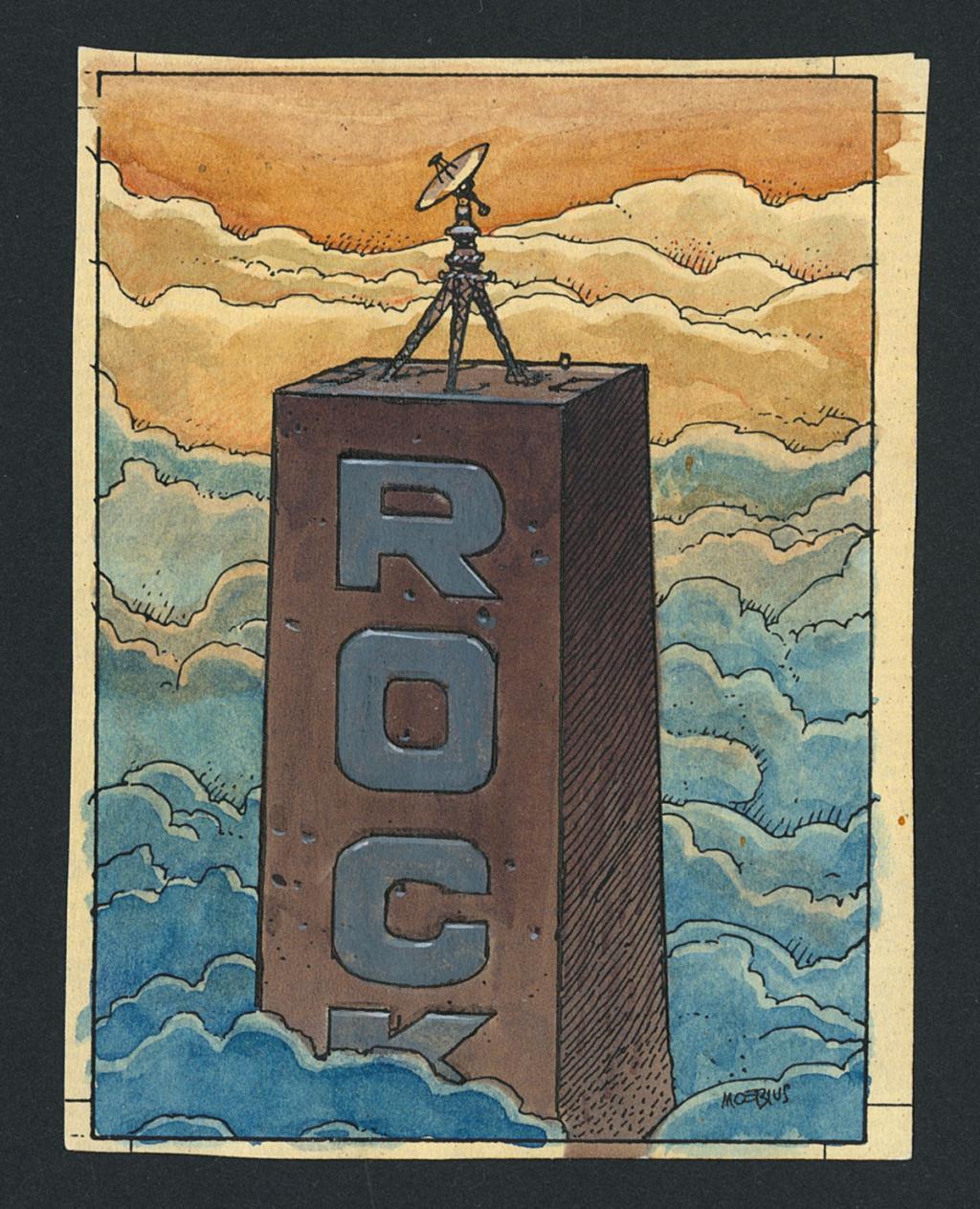 Mise en couleur originale pour une carte à collectionner éditée par Artwork, Comic Images - Moebius - Aquarelle sur papier - 4151