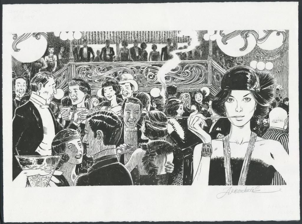 Illustration originale - Andréï Arinouchkine - Encre de Chine sur papier - 3848