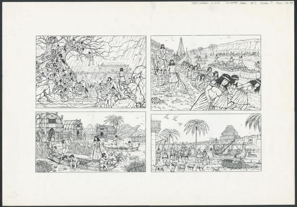 illustration originale - Marc Henniquiau - Encre de Chine sur papier - 4191