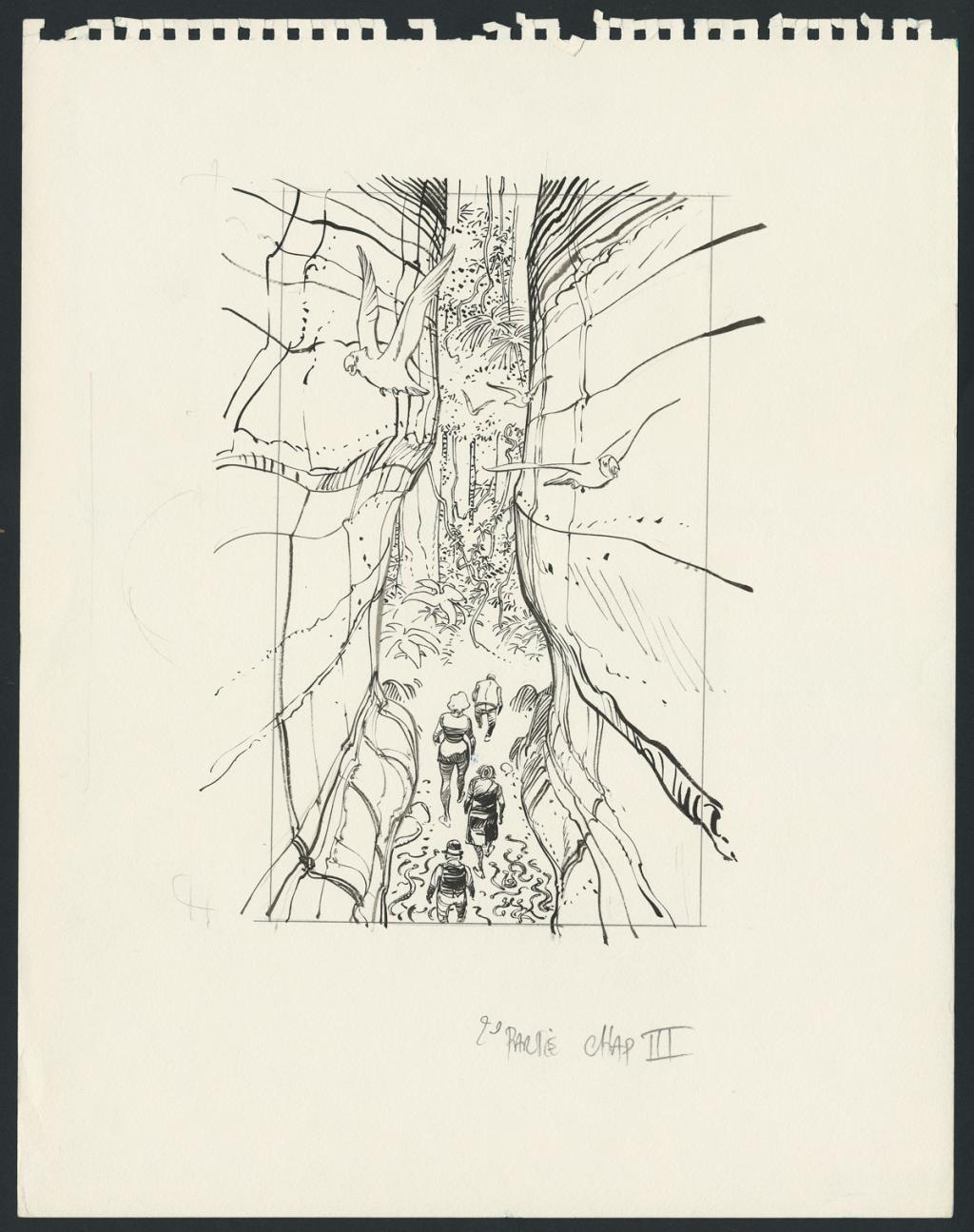 Illustration originale - François Boucq - Encre de Chine sur papier - 4840