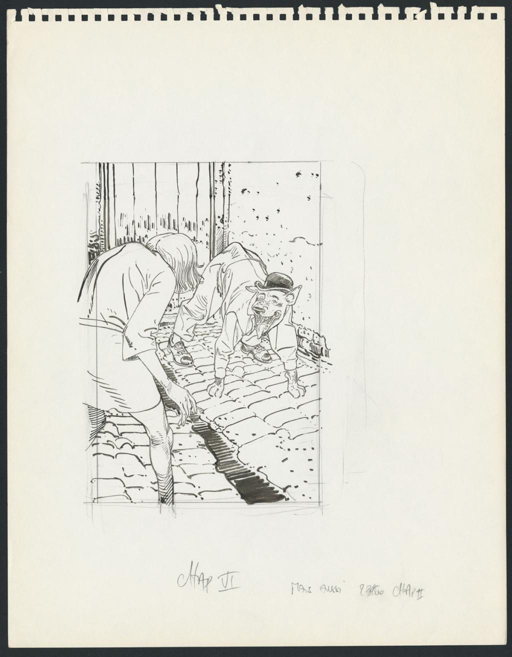 Illustration originale - François Boucq - Encre de Chine sur papier - 4842