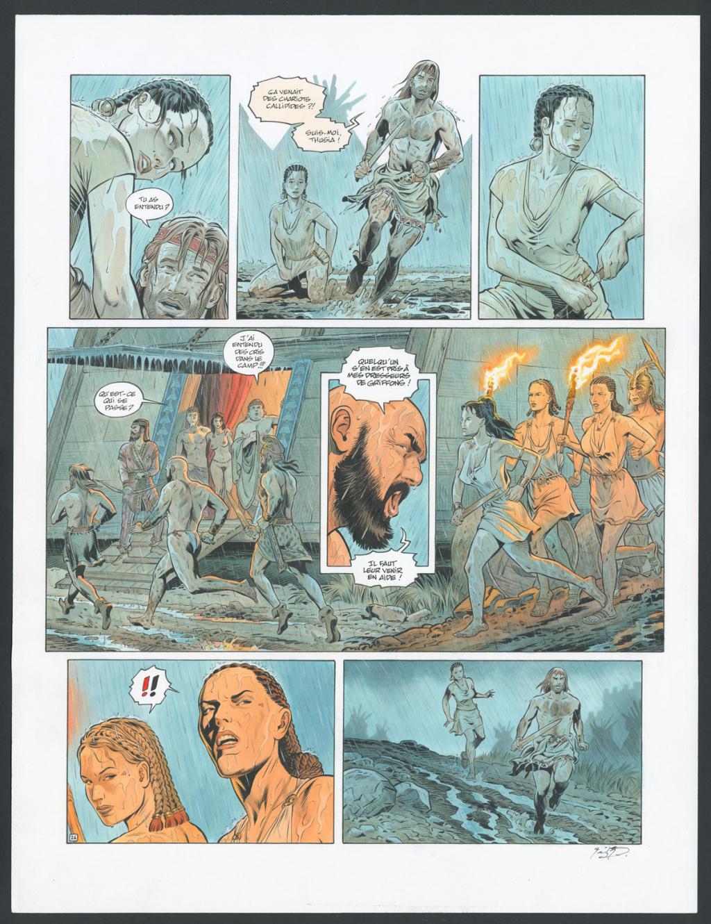 Planche originale n°26 - François Miville-Deschênes - Aquarelle et encre de Chine sur papier - 4174