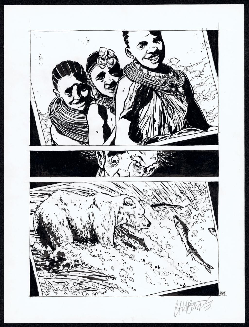 Planche 313 - Christophe Chabouté - Encre de Chine - 4974