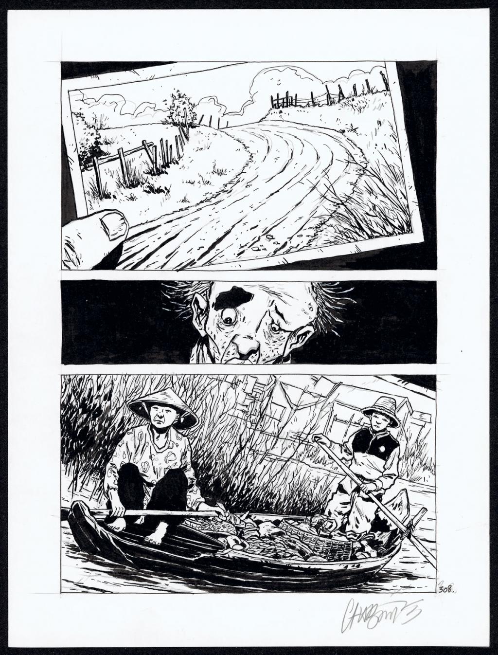 Planche 308 - Christophe Chabouté - Encre de Chine - 4973