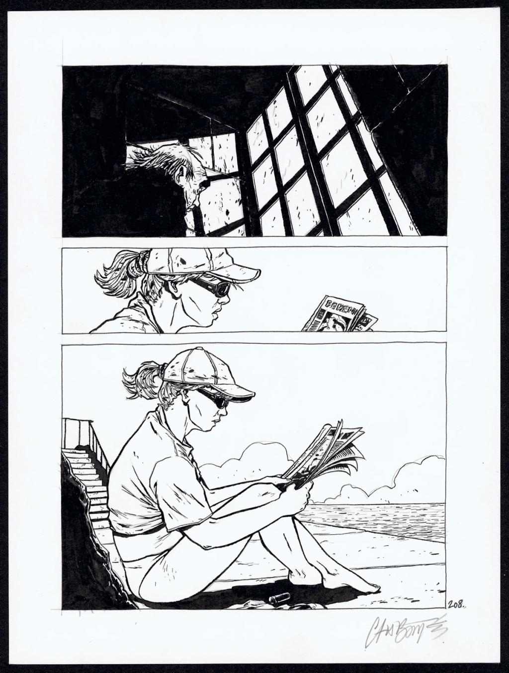 Planche 208 - Christophe Chabouté - Encre de Chine - 4968