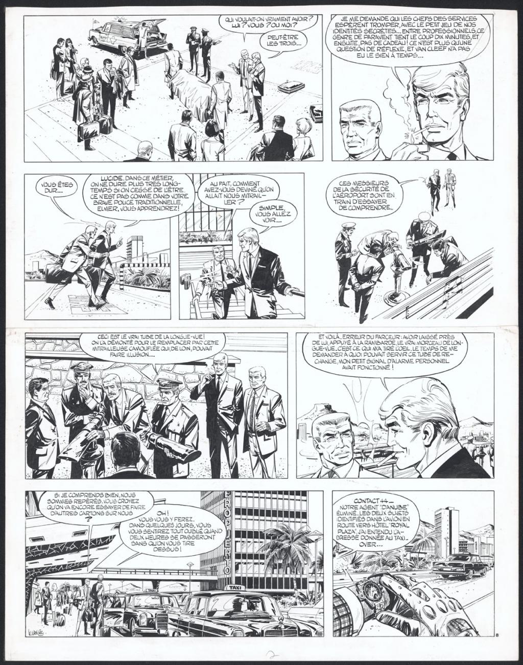 Planche originale n°8 - William Vance - Encre de Chine sur papier - 4461