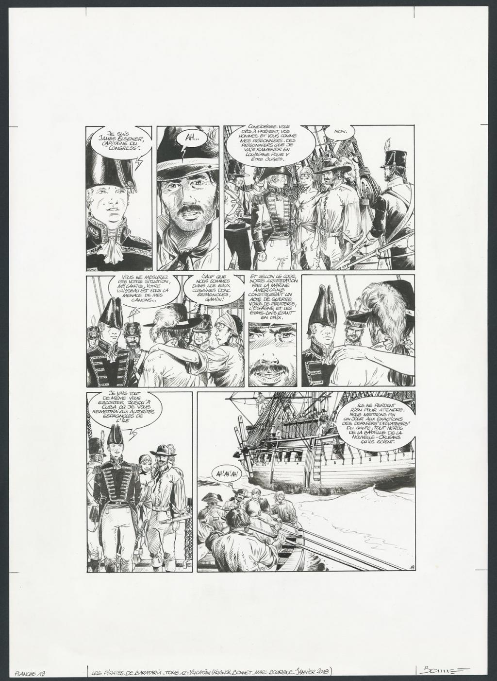 Planche originale - Franck Bonnet - Encre de Chine sur papier - 4286