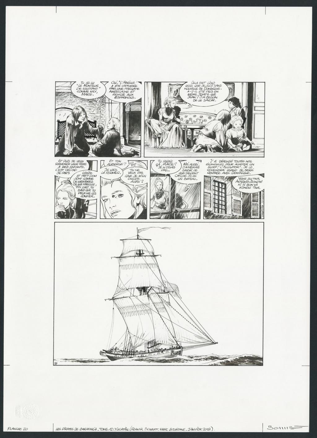 Planche originale - Franck Bonnet - Encre de Chine sur papier - 5819