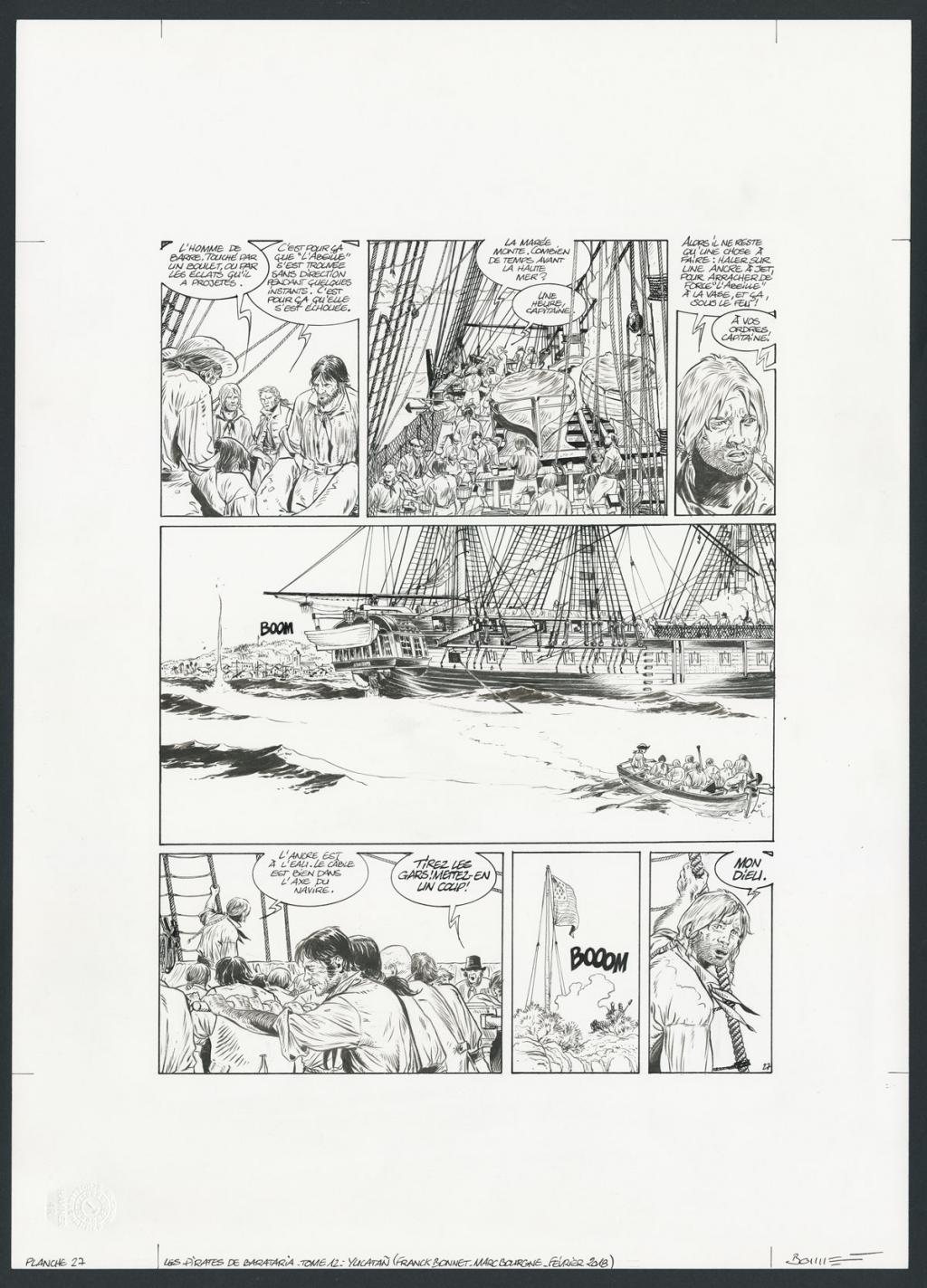 Planche originale - Franck Bonnet - Encre de Chine sur papier - 4284