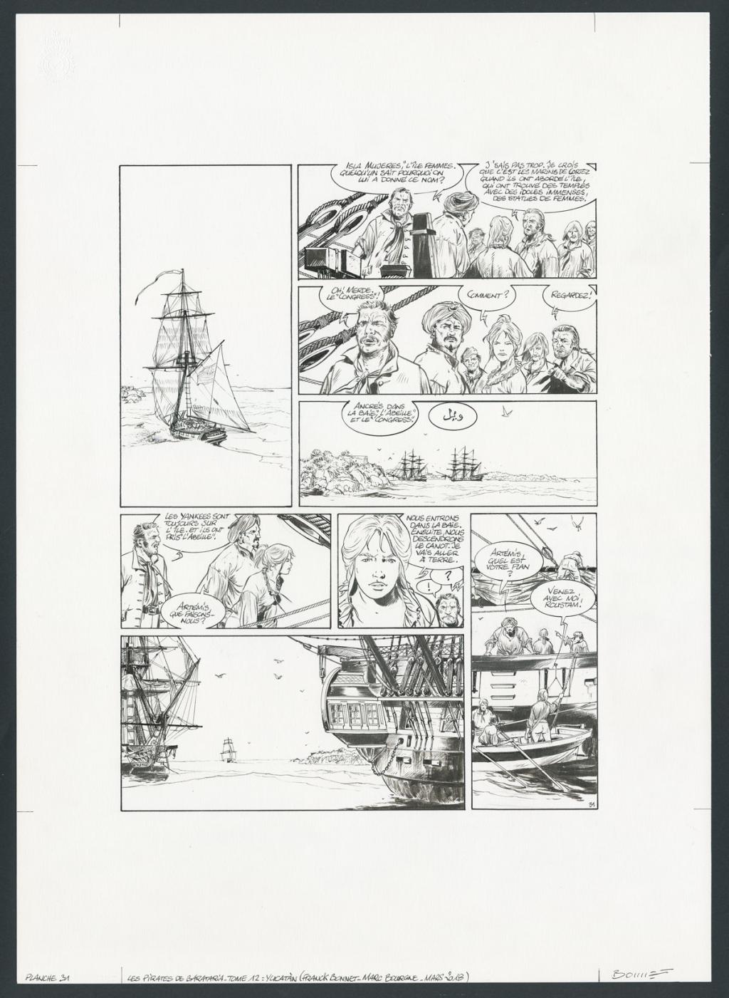 Planche originale - Franck Bonnet - Encre de Chine sur papier - 4281