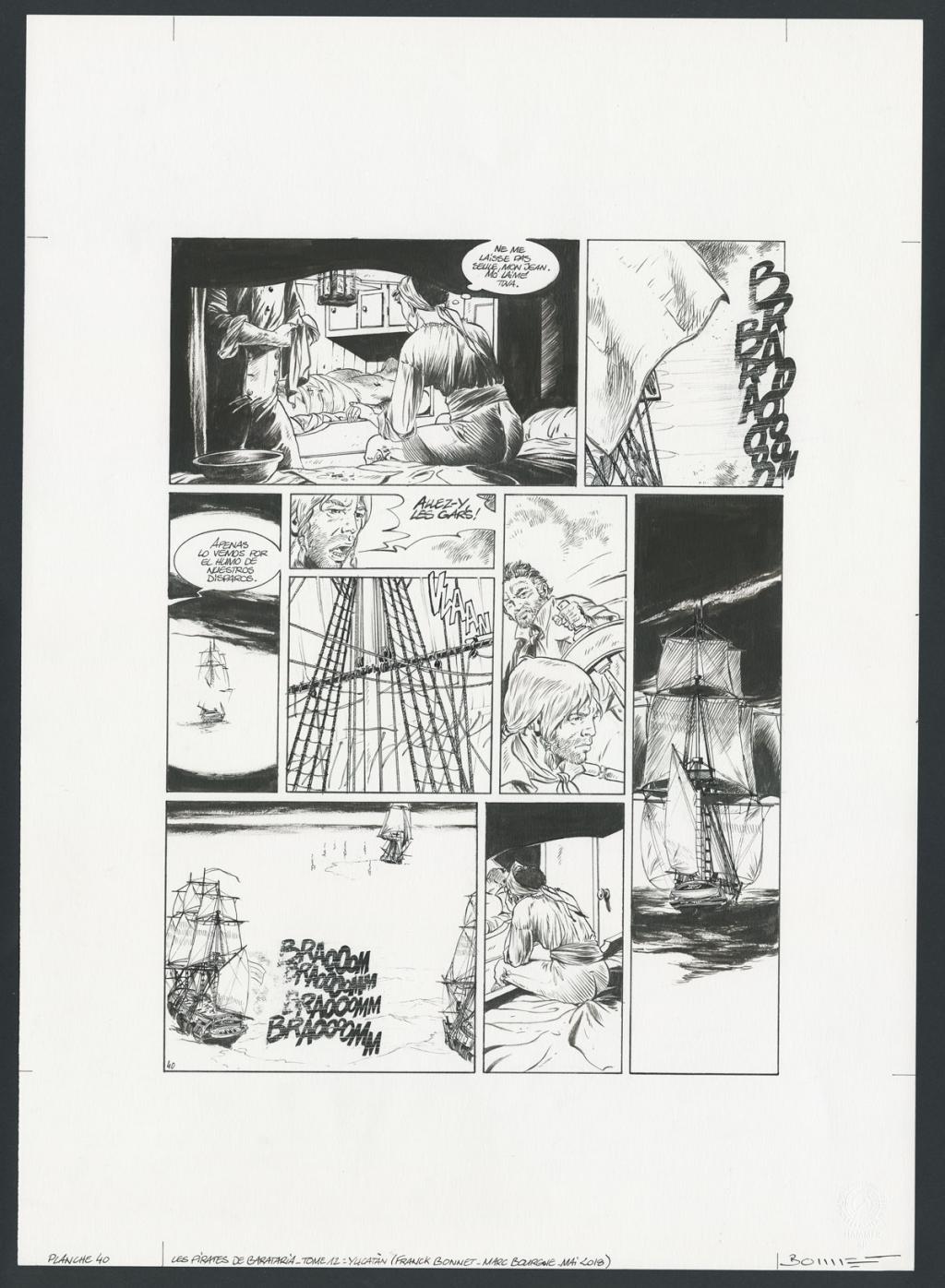 Planche originale - Franck Bonnet - Encre de Chine sur papier - 4278
