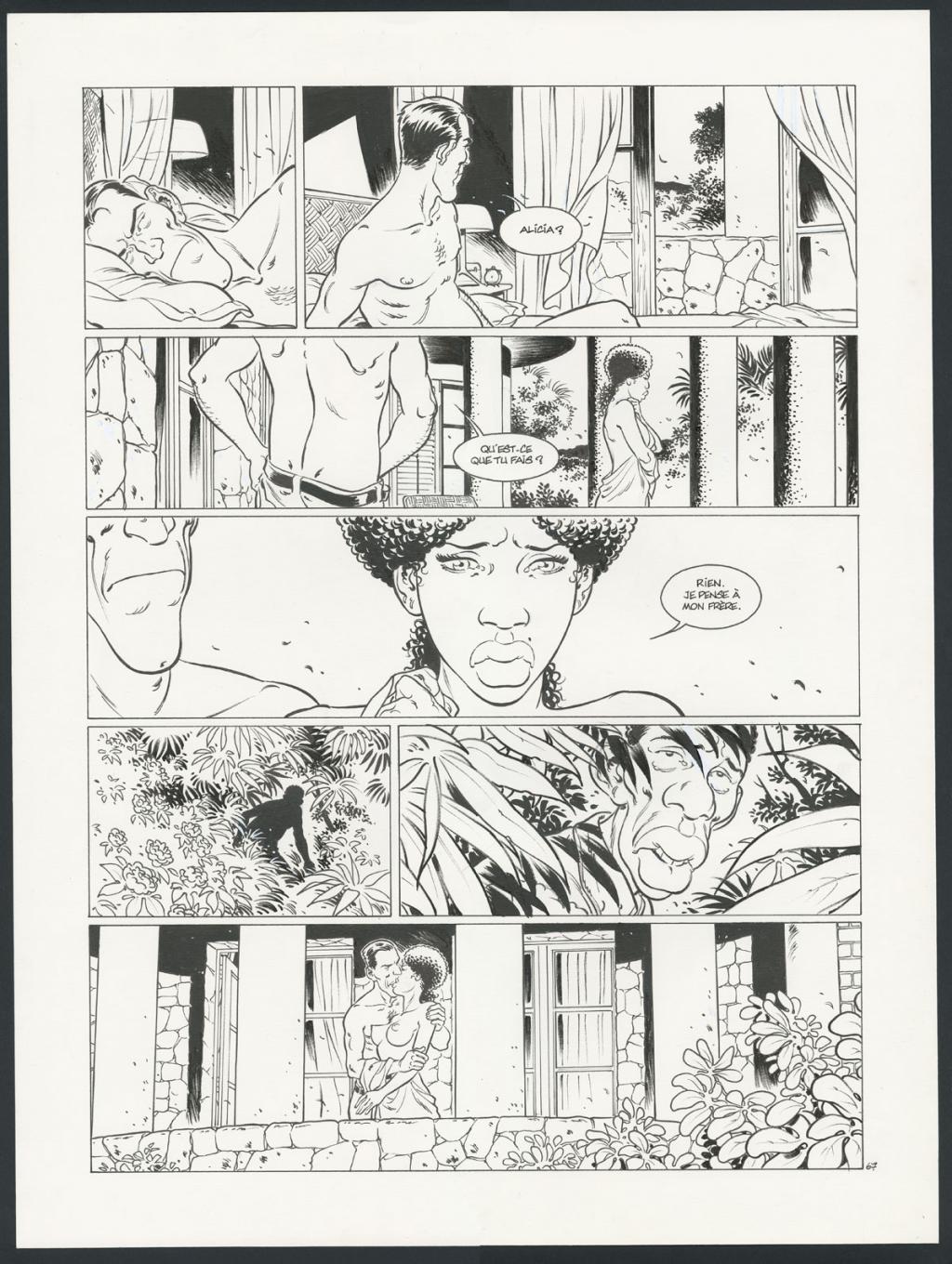 Planche originale n°67 - Sylvain Vallée - Encre de Chine sur papier - 5758