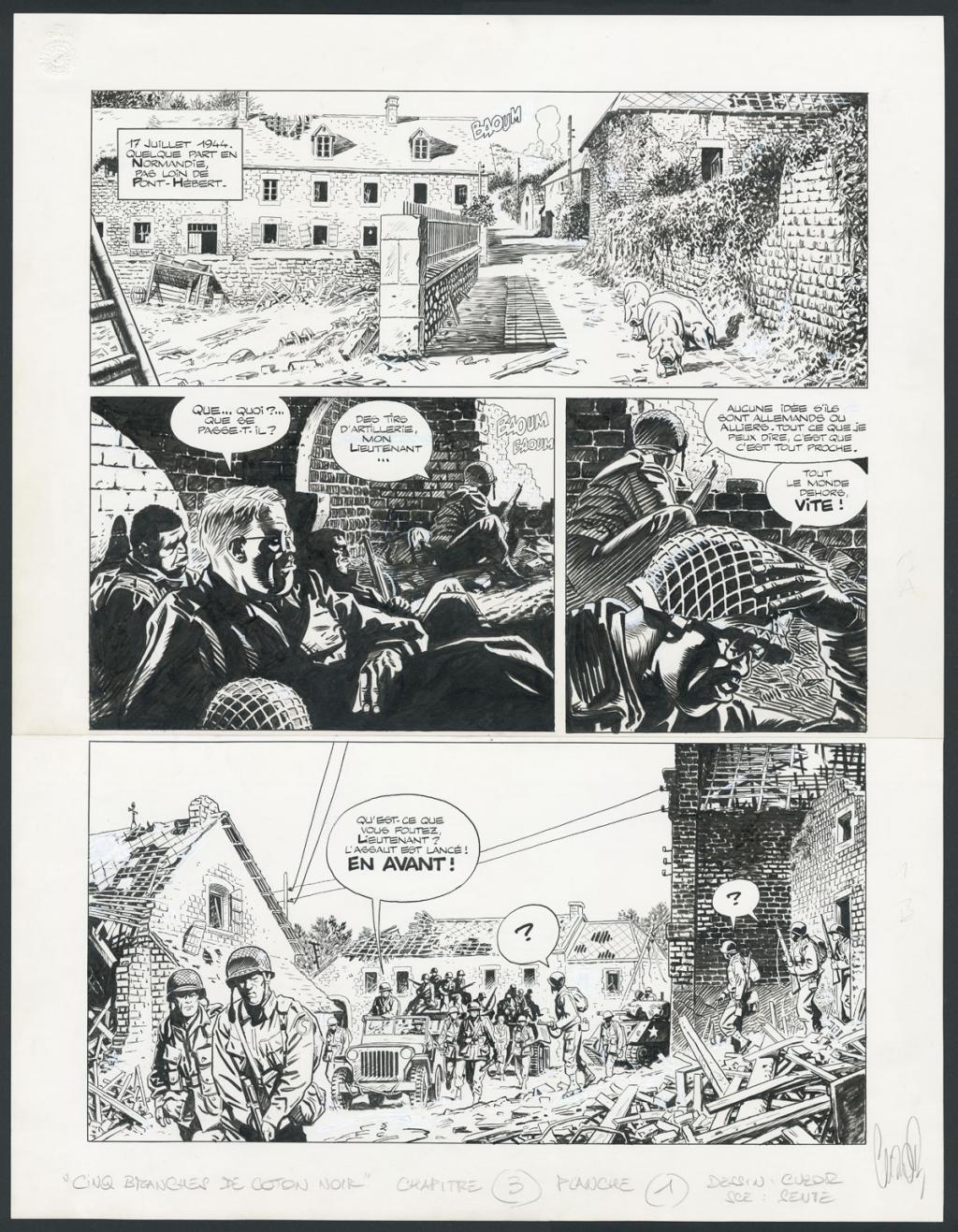 Planche originale n°32, chapitre 1 - Steve Cuzor - Encre de Chine et rehauts de gouache blanche sur p - 4273